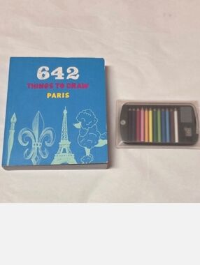 Chronicle Books - 642 Tiny Things to Draw: Paris & Mini Pencil Set Bundle